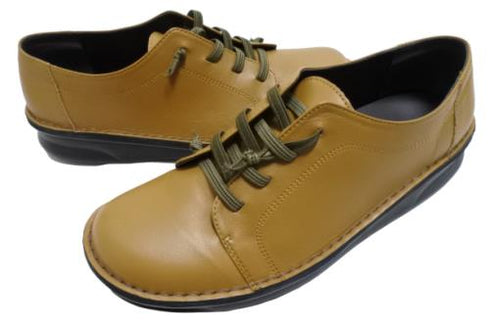 【インコルジェ8549 カーキ】ローヒールスニーカー